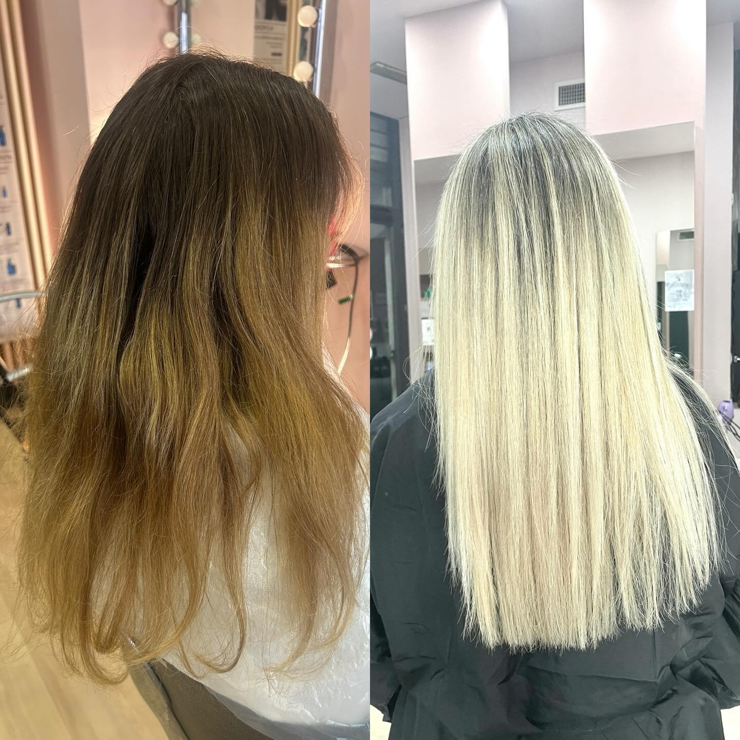 Colorazione biondo platino